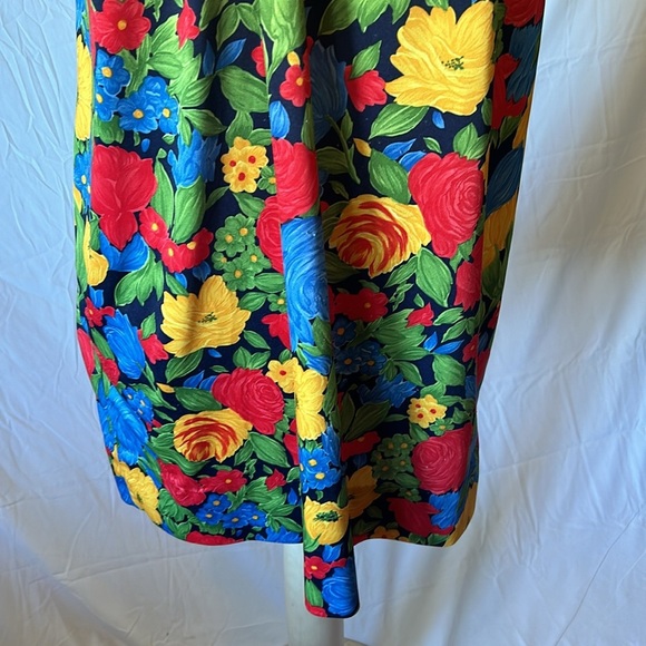 Floral Midi Vintage House Party Dress Anthony Richards women's size M - Picture 3 of 11